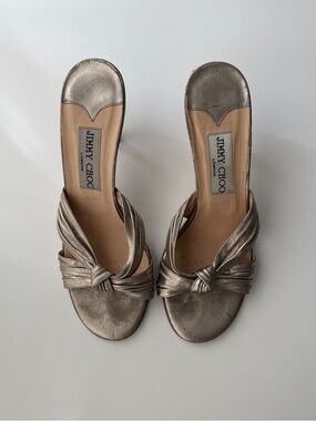 Jimmy Choo Women's Gold and Silver Sandal